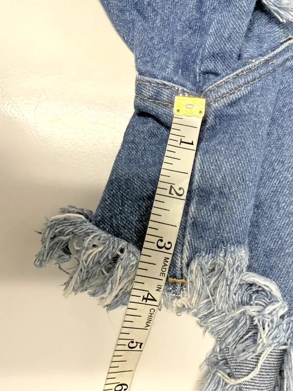 Wrangler Reworked Ultra High-Rise Frayed Denim Shorts - Image 13