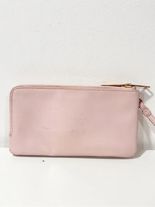 Lululemon Double Up Pouch Light Pink Gold Hardware Wristlet - Image 6