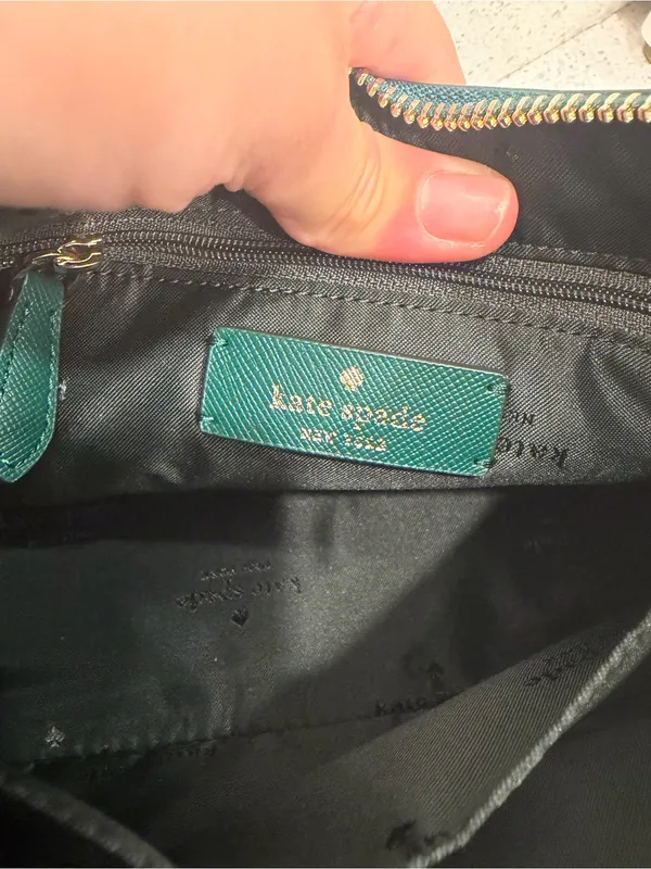 Kate Spade New York Madison Saffiano Leather Convertible Crossbody Deep Jade New - Image 10