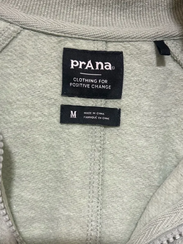Prana Cozy Up Pullover in Light Green Gorpcore Size Medium - Image 4