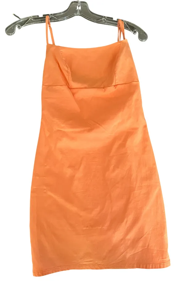Blue Blush  orange mini dress size small  - Image 3