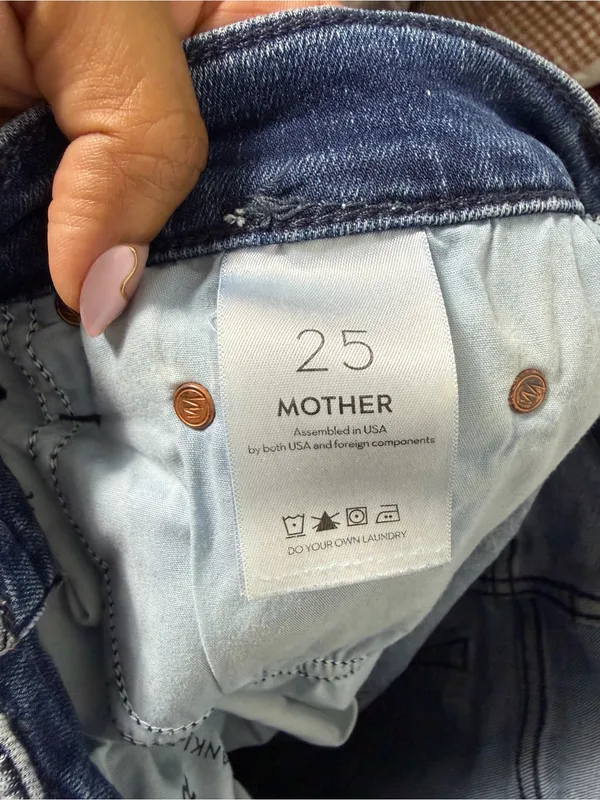 MOTHER The Tripper Ankle Jeans Mint Condition Blue Size 25 - Image 7