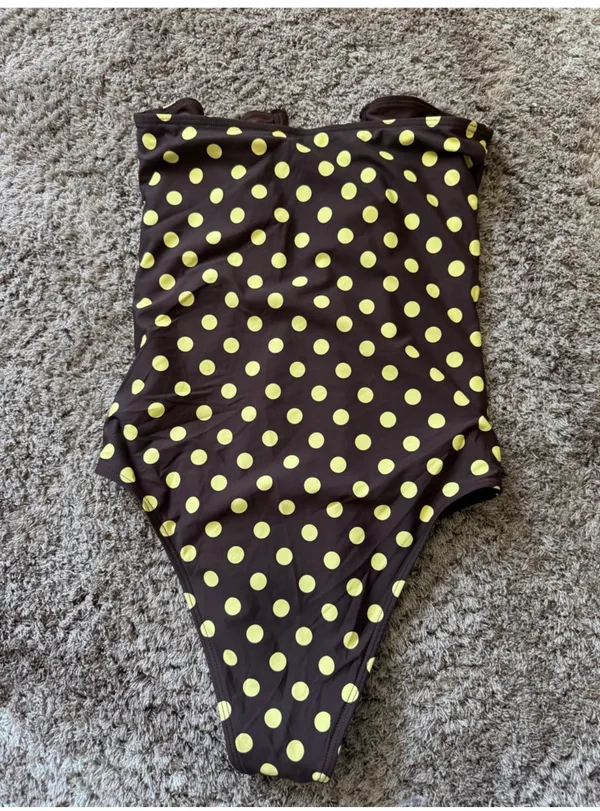La Lu One Piece Swimsuit Brown - Image 3