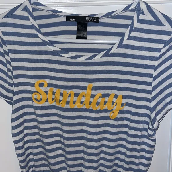 Rebel Sugar Blue White Striped Sunday Size M - Image 2