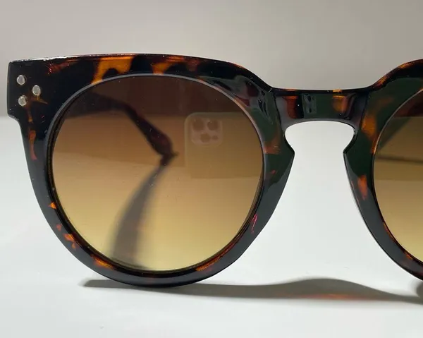 Oversized Rounded Sunglasses, Tortoise Shell, 50 - Image 5