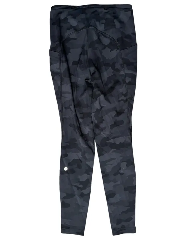 Lululemon Women’s Size 6 Black Gray Camo High Rise Fast & Free Leggings - Image 5