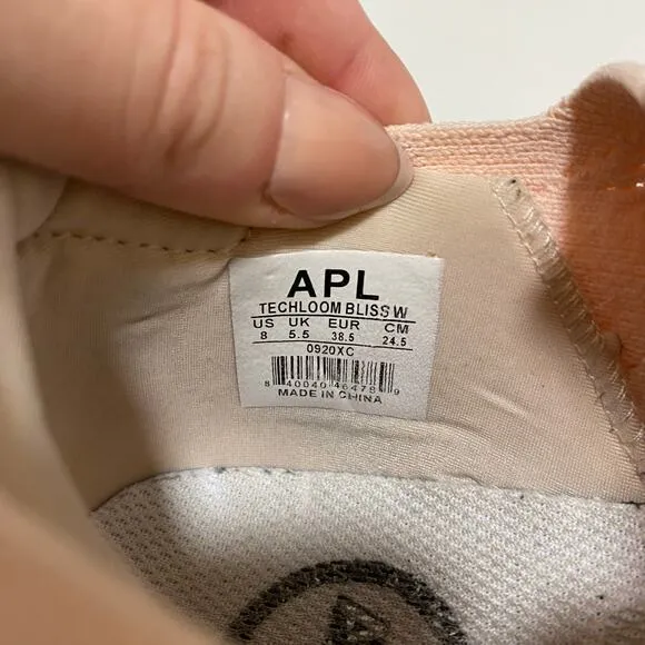 APL‎ TechLoom Bliss Salmon Pink Sneakers Women's Size 8 - Image 4