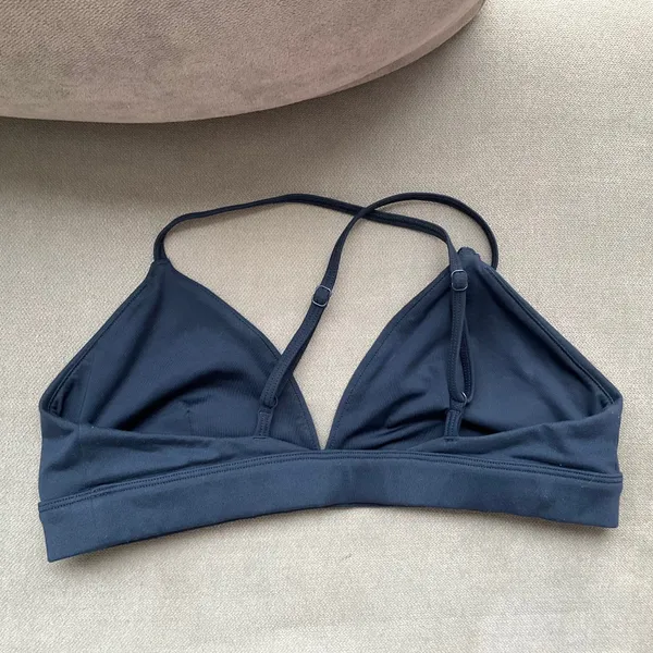 Alo Yoga Splendor Bra Navy/White M - Image 4