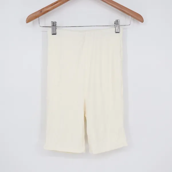 Naked Wardrobe Baby Mama Maternity Biker Shorts XL Cream Off White - Image 2