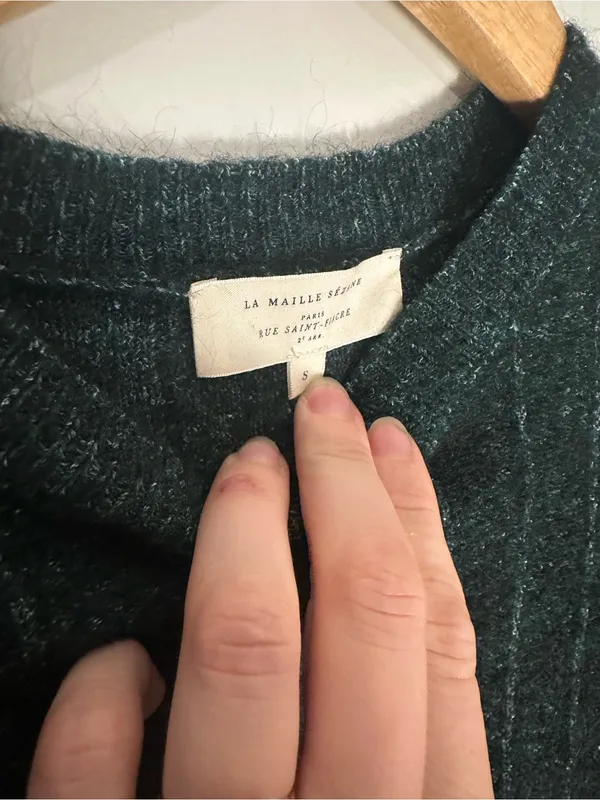 Sezane Joyce Jumper emerald small wool - Image 5