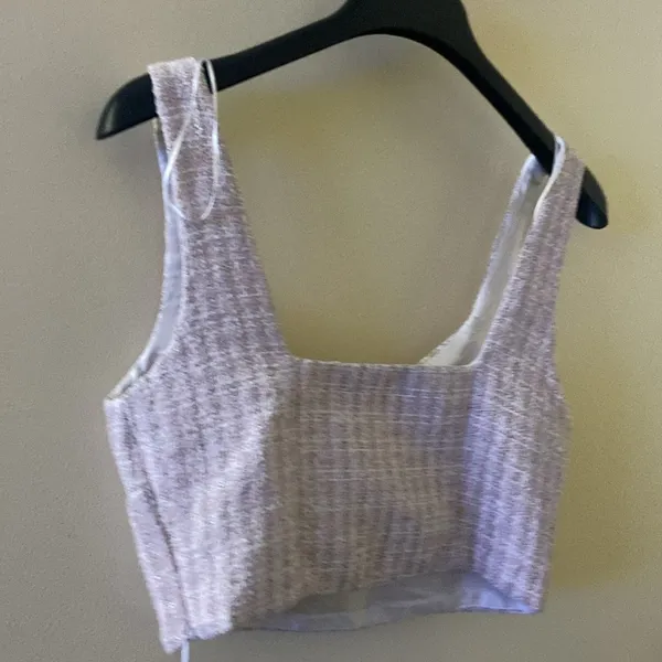 Zara Pink Knit Crop Top - Image 6