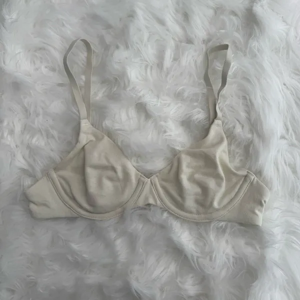 Skims Cotton Jersey T-shirt Bra Bone Size 30A - Image 2