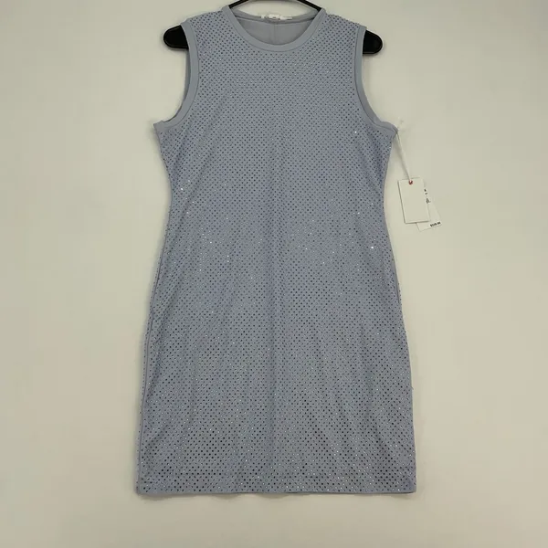 Good‎ American Rhinestone Sleeveless Mini Dress Light Blue Glass Size L NWT - Image 4