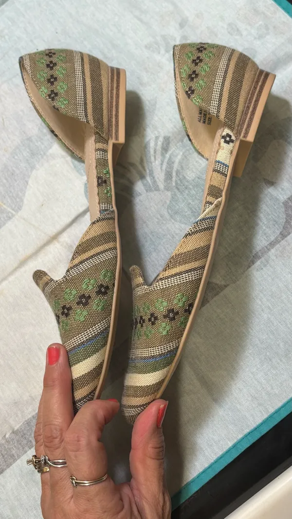 Isaac Mizrahi Green woven ballerina flats shoes - Image 7