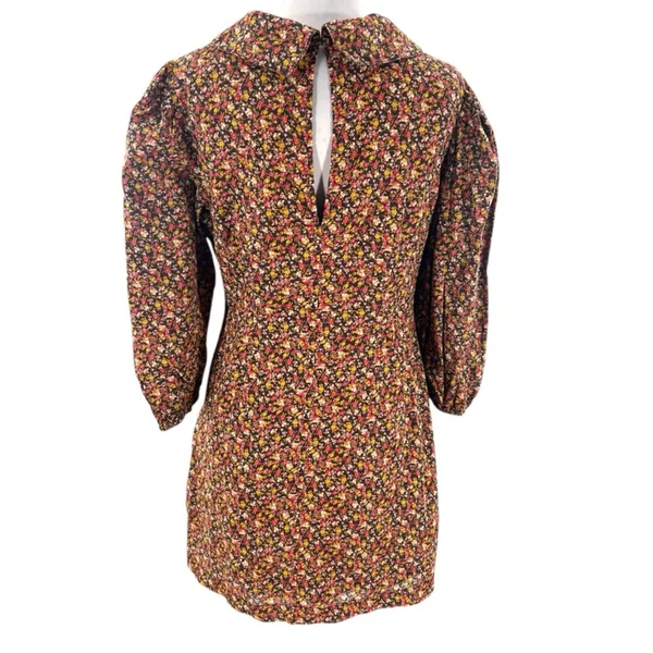 Free People Making‎ Plans Mini Dress floral sz 10 - Image 3