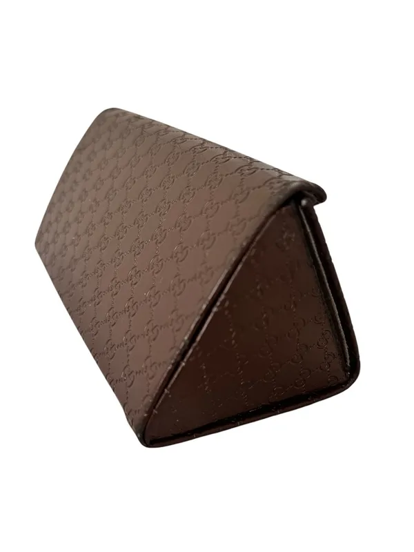 Gucci Leather Sunglasses Case Brown - Image 5