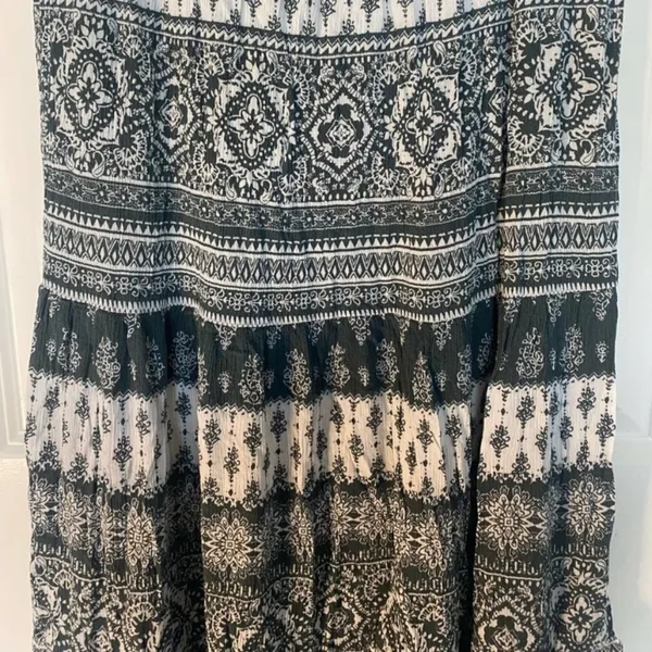 Westport Maxi High Rise BohoPaisley Green Skirt eathy‎ flowy size Small mermaid - Image 3