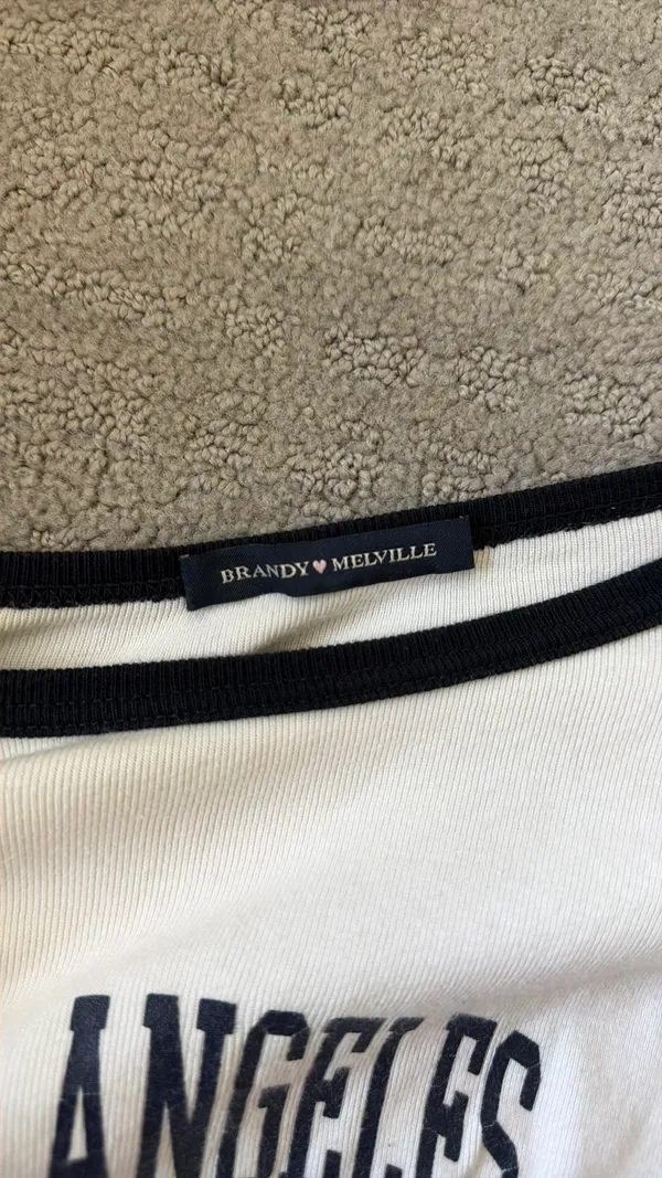 Brandy Melville LA, USA baby tee - Image 2