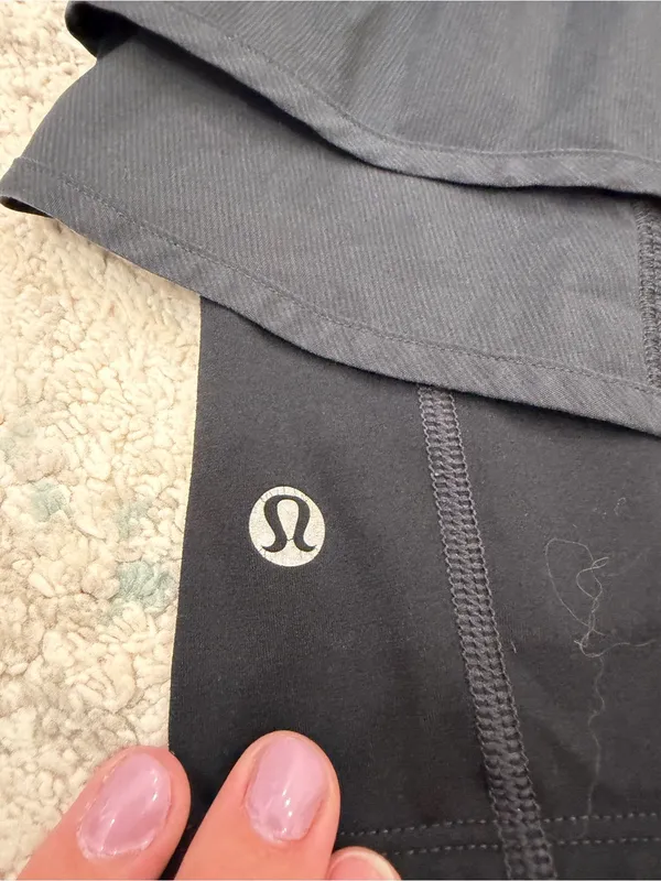 lululemon Run Speed Squad Skirt Skort W8291S Black Size 10 - Image 5