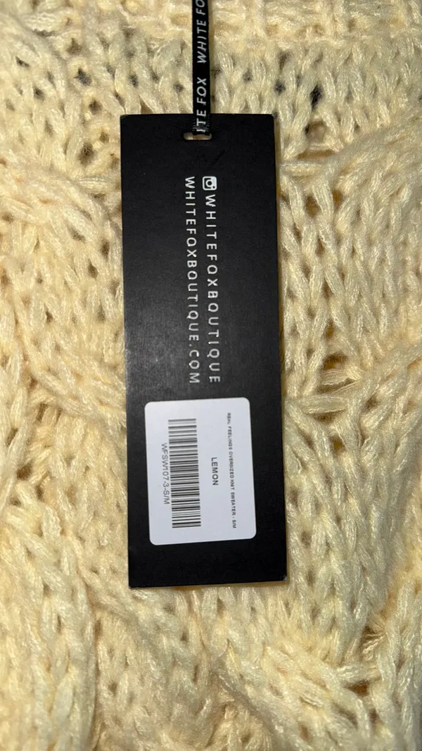 White Fox Boutique Sweater Oversized - Image 2
