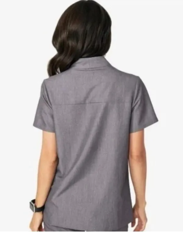 FIGS - Banepa Oversized Scrub Top Graphite Nurse Medical Doctor - Image 2