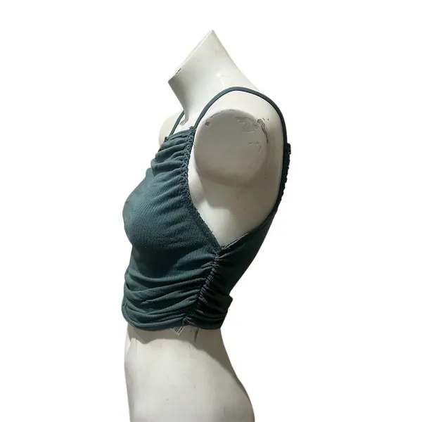 Out from under urban outfitters Women's Green Halter Knit Tank Top Size M Casual - Image 2