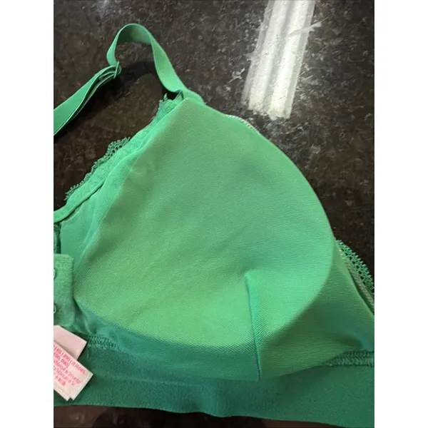 Victoria's Secret PINK VS Green Bralette Lace Sz XL Adjustable Supportive - Image 8