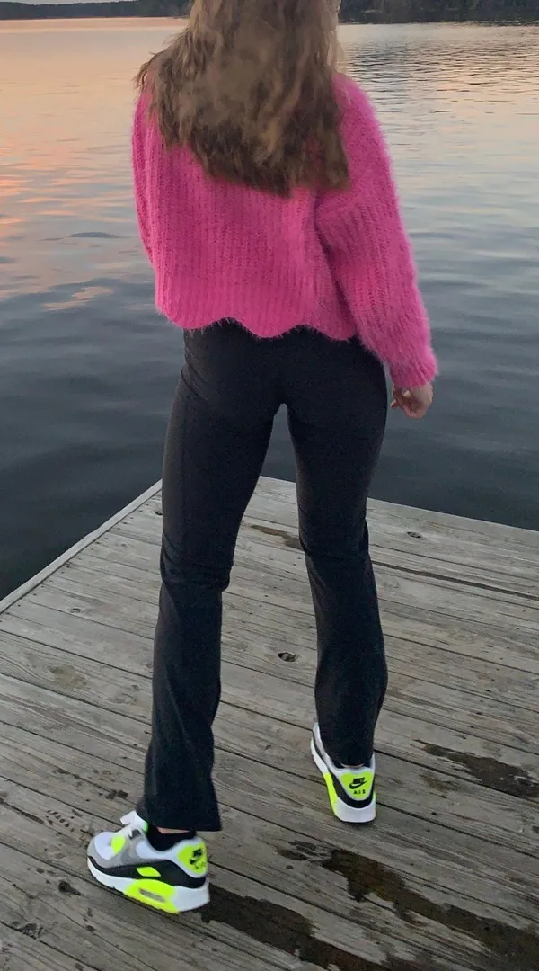 &merci Junie Scalloped Sweater in Bubblegum - Image 5