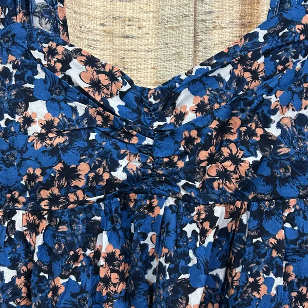 Free People Linen Blend Pattern Play Mini Dress - Image 3
