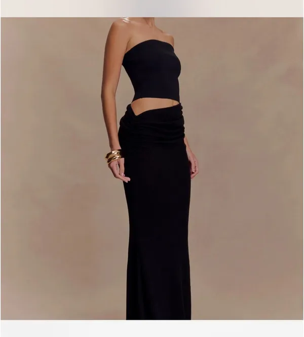 Meshki Maxi Dress Black - Image 4