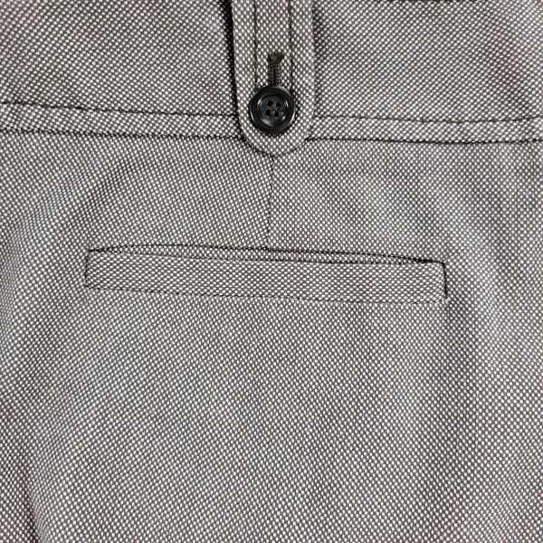 Ann Taylor Womens Dress Pants 12 Brown Textured Wide Leg Career Ankle Trouser - Image 2