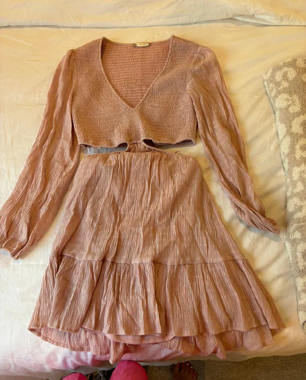 Altar'd State Long Sleeve Cut Out Dress - Image 2