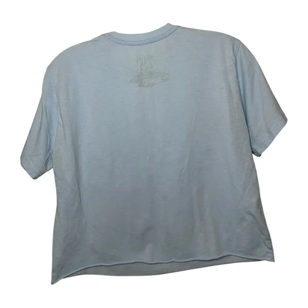 Mighty Fine Dolphin Graphic Tee‎ Blue Ocean Moon Y2K Coastal Top Sz XS Vacation - Image 4