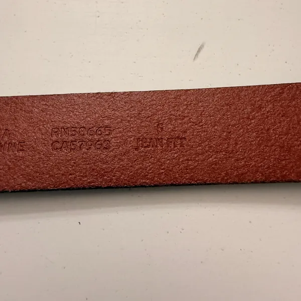 Treasure and Bond Oval Decrotive Buckle Leather Belt - Image 3