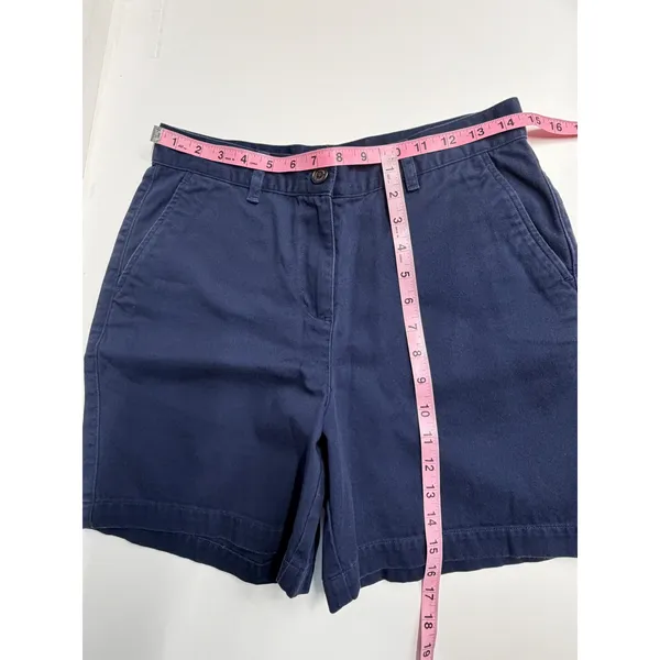 Flawed Lauren Ralph Lauren Navy Blue Chino Shorts‎ 100% cotton country club - Image 3