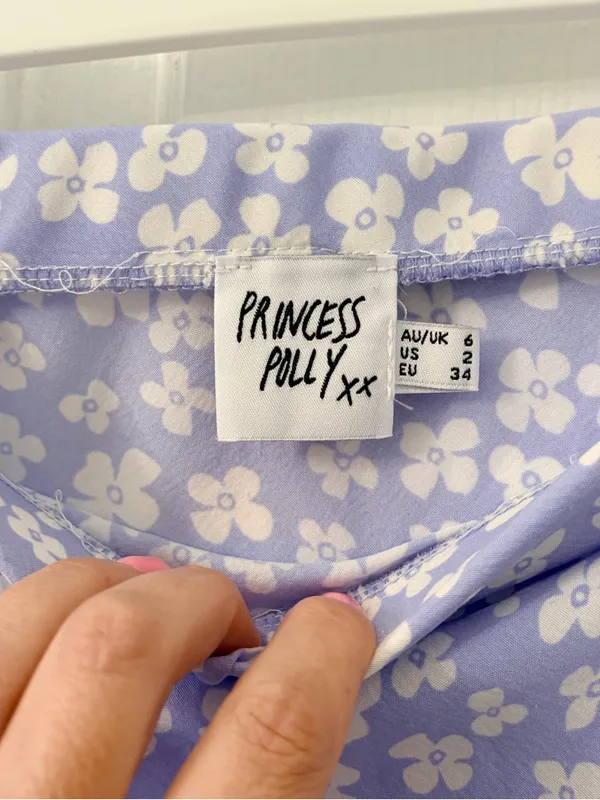 Princess Polly Lavender Floral A-Line Midi Skirt - Image 3