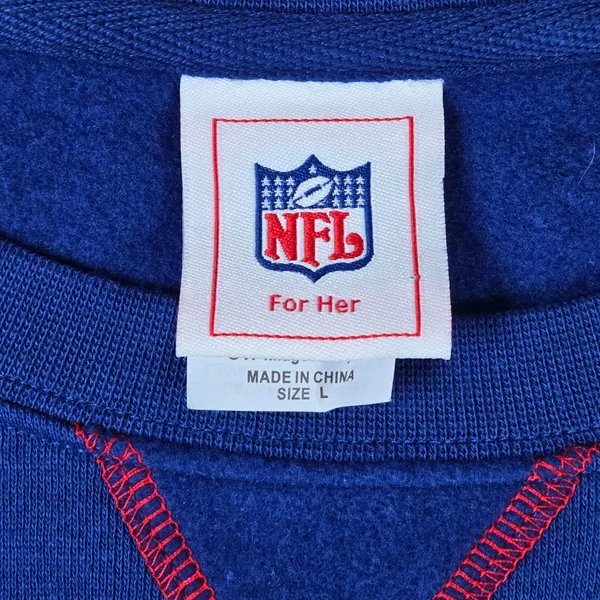 NFL For Her‎ New York Giants Blue Sweatshirt Womens Large DV73 SDHF Pocket - Image 5