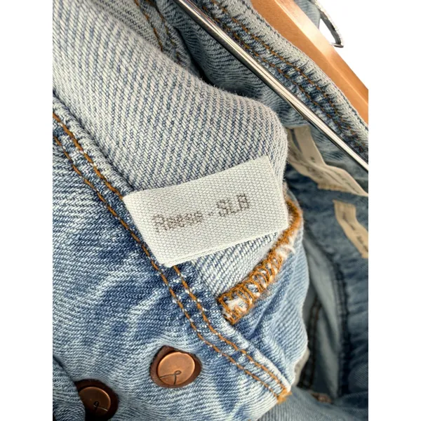 Lola Reese Jeans High Rise Wide Leg Crop Jeans‎ Light Wash Belted Womens Size 30 - Image 5