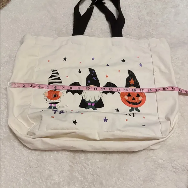 5/$30 🎈 Halloween gnomes Trick or Treat Canvas Tote - Image 5