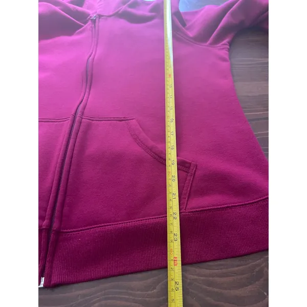 SB Active Womens XL Magenta Pink Full Zip Fleece Hoodie Sweatshirt Pockets - Image 6