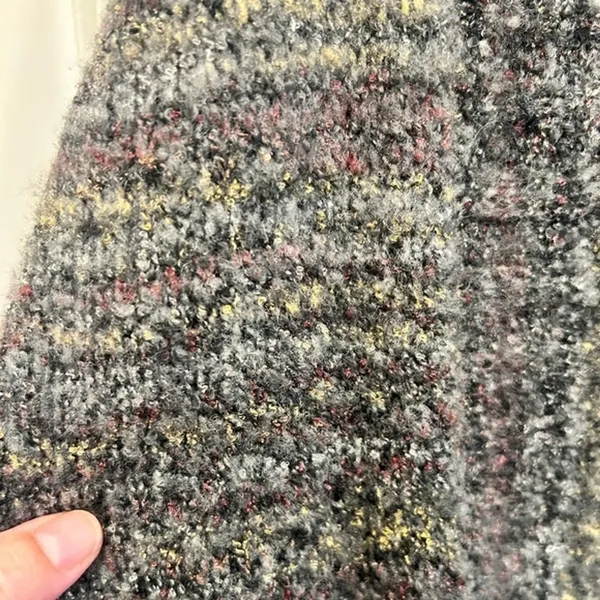 prAna Womens Small Marled Boucle Wool Blend Open Front Longline Cardigan Sweater - Image 2