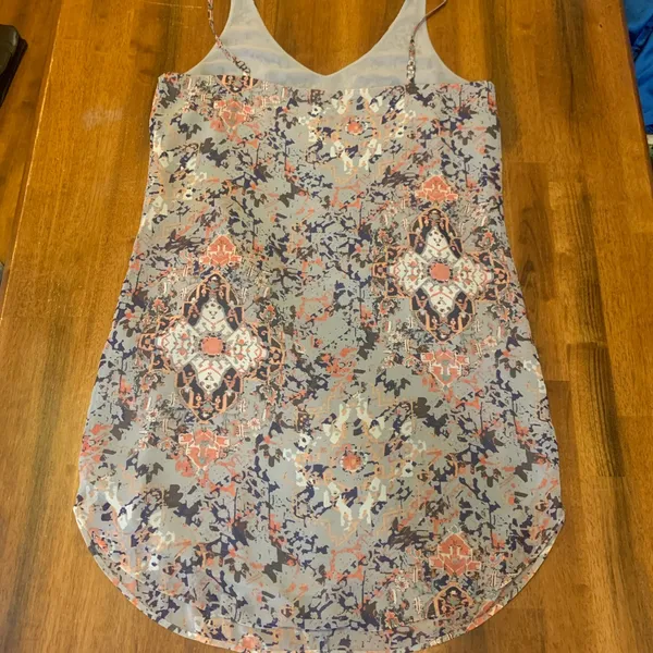 CAbi Dress Medium Multicolor Abstract Mini Pockets Adjustable Straps Lined - Image 8