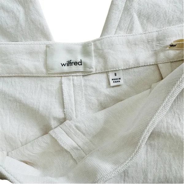 Aritzia Wilfred Lalemont pants culottes in light birch NEW - Image 8