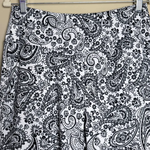 G GRADUAL Biker Shorts Women Large Black Paisley Pockets Yoga Activewear Workout - Image 11