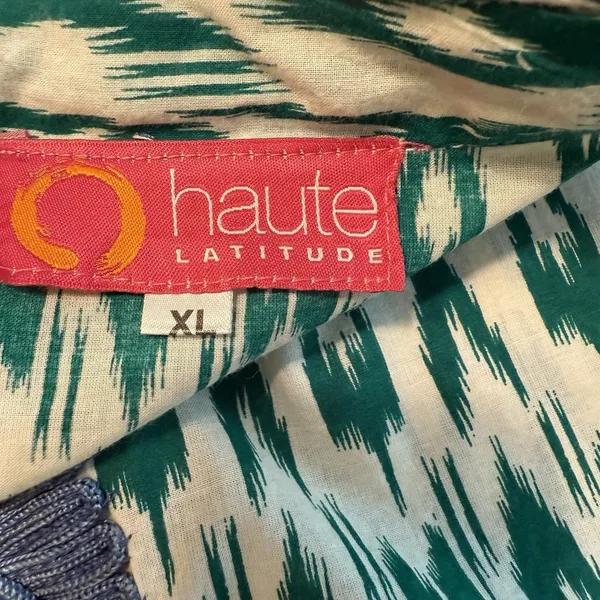 Haute Latitude 100% Cotton Top NWT Women XL Breezy Tunic Heavily Embroidered‎ - Image 7
