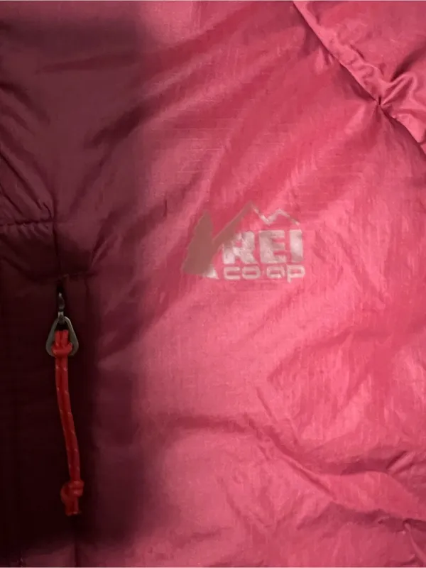 REI Co-Op Flash Insulated Hybrid Lightweight Packable Burgundy Hooded‎ Jacket - Image 5