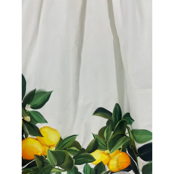 Amanda Uprichard Napoli Lemon Print Cotton Mini Dress White Size‎ S - Image 12