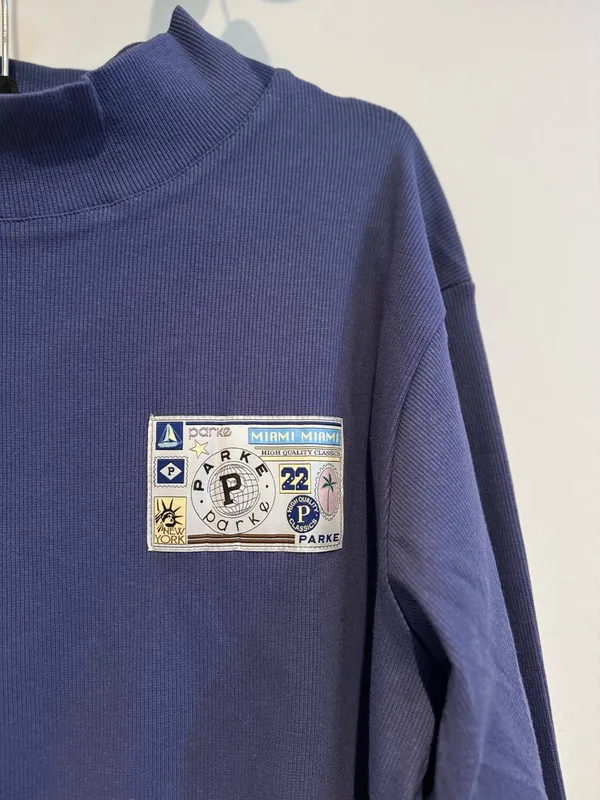 Parke Ribbed Pullover w/ Nostalgia Patch – Crown – S/M – NWT – Sold Out Online - Image 3