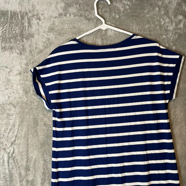 Peruvian Connection‎ Newport Maxi Striped Short Sleeve Dress Sz Small - Image 5
