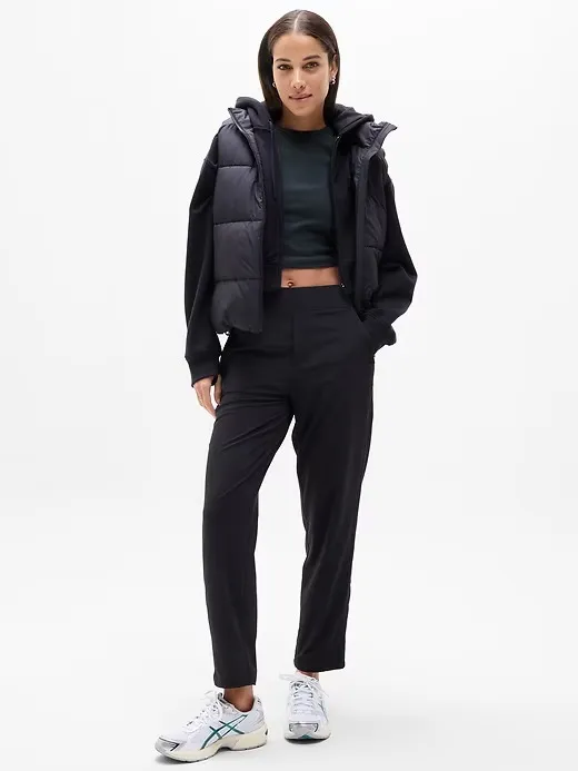 Athleta | Brooklyn Jersey Lined Stretch Mid Rise Pant Jogger Size 8 - Image 2
